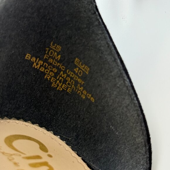 Sam Edelman Circus Black Espadrille Wedge Sandals w/ Ankle Strap & 4" Heel 10M - Picture 11 of 11